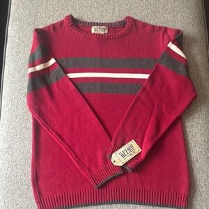 Boys Standard Blues Red Crewneck Sweater